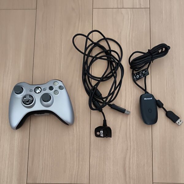 Xbox 360 ワイヤレスコントローラー本体、レシーバー、充電ケーブル for Windows
