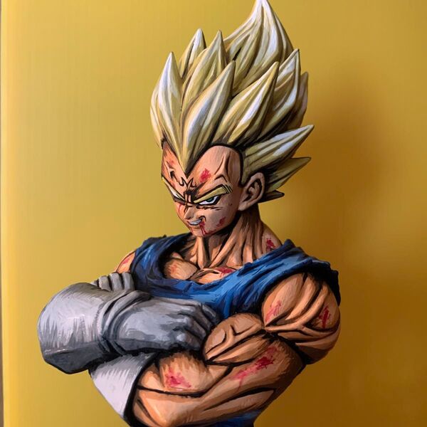 ドラゴンボール リペイント 二次元彩色 魔人ベジータ