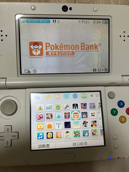 New ニンテンドー3DS ホワイト ポケモンオメガルビー付き ポケモンバンク付き Newニンテンドー3DS