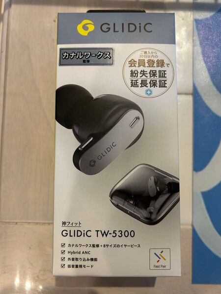 GLIDiC TW-5300 ワイヤレスイヤホン ブラック 新品未使用 グライディック