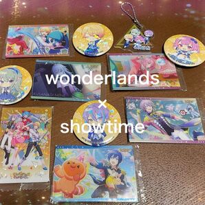 *wonderlands×showtime *プロセカ ウエハース 缶バッジ コンプ アクリルキーホルダー まとめ売り カード追加
