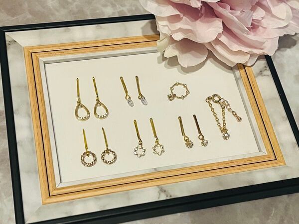 シンプルジュビリーアクセサリーセット リカちゃん ドール ピアス ブレスレット ネックレス
