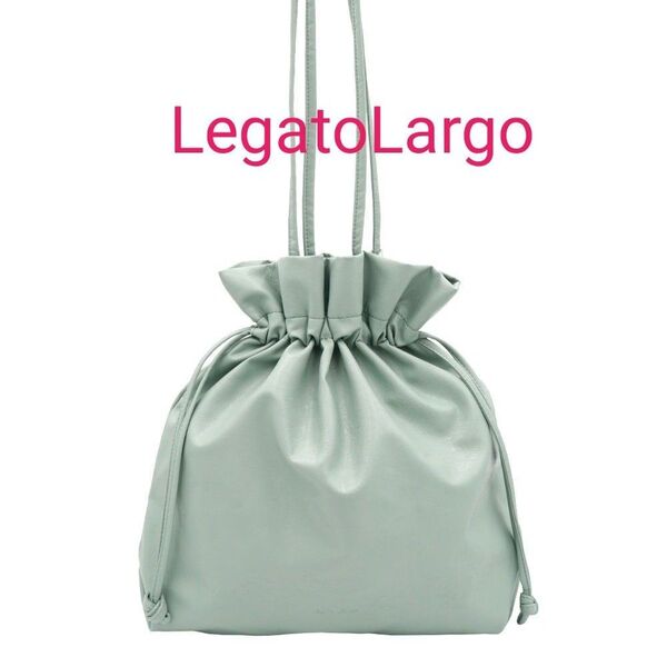 【Legato Largo】ぎゅぎゅっトート 巾着型トートバッグ ミントグリーン レガートラルゴ