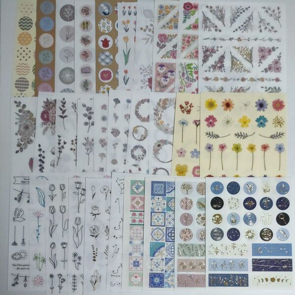 (No.740)【パッケージ無し】100均シール30枚E