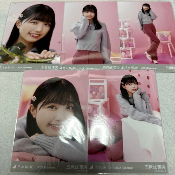 乃木坂46 五百城茉央 2023 Valentine バレンタイン 個別 生写真 5種コンプ webshop限定