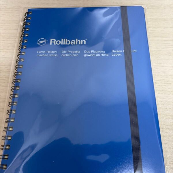ロルバーン ポケット付メモ A5 ブルー 青 5mm方眼 リングノート デルフォニックス(Rollbahn)