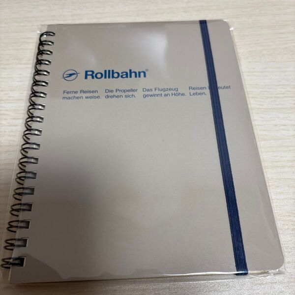 ロルバーン ポケット付メモ L B6相当 5mm方眼 グレージュ リングノート デルフォニックス(Rollbahn) 1冊