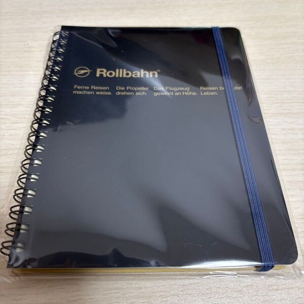 ロルバーン ポケット付メモ L B6相当 ブラック 黒 5mm方眼 リングノート デルフォニックス(Rollbahn) 1冊