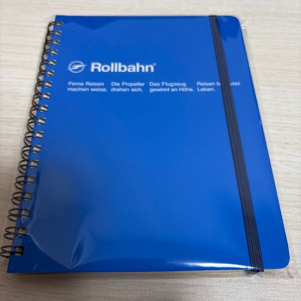 ロルバーン ポケット付メモ L B6相当 ブルー 青 5mm方眼 リングノート デルフォニックス(Rollbahn) 1冊