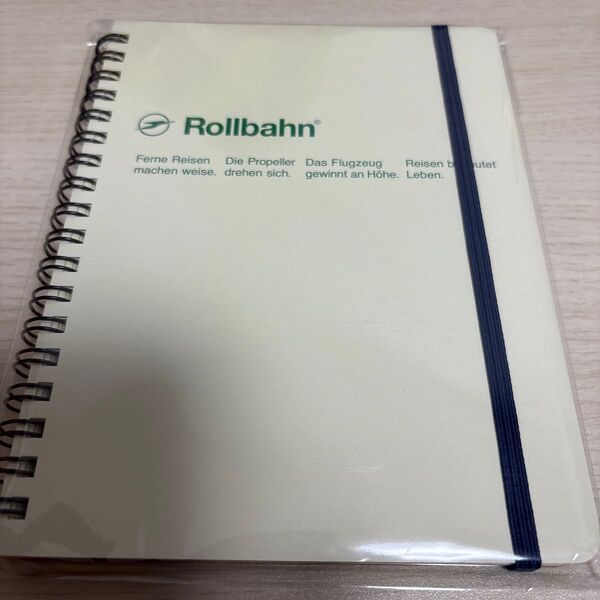 ロルバーン ポケット付メモ L B6相当 クリーム 5mm方眼 リングノート デルフォニックス(Rollbahn) 1冊