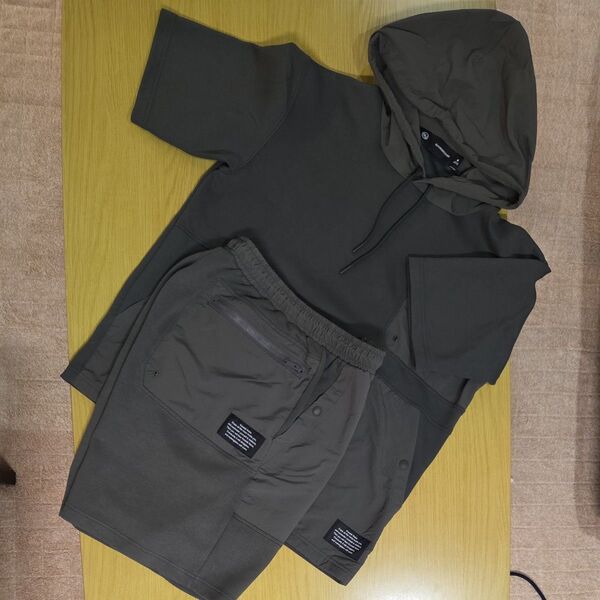 GU UNDER:COVERコラボセットアップ カーキ Mサイズ