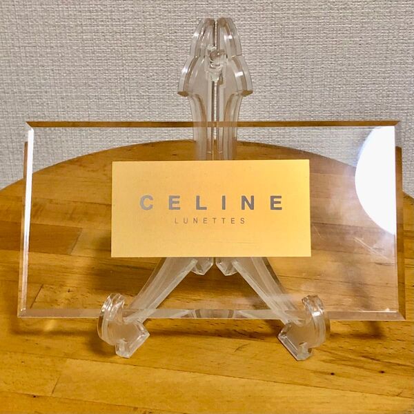 レア ヴィンテージ レトロ セリーヌ CELINE オブジェ インテリア パネル 当時物 雑貨 ディスプレイ ホーム ロゴ 置き物