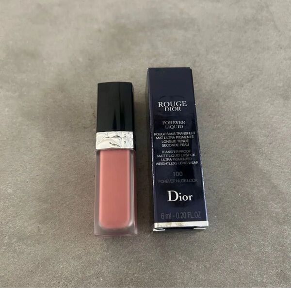 Dior ルージュディオール フォーエヴァー リキッド 100 リップカラー 口紅 フォーエヴァーヌード フォーエバーヌード