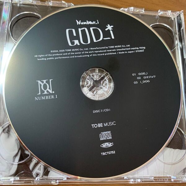 Number_i GOD_i 初回限定盤 CD のみ