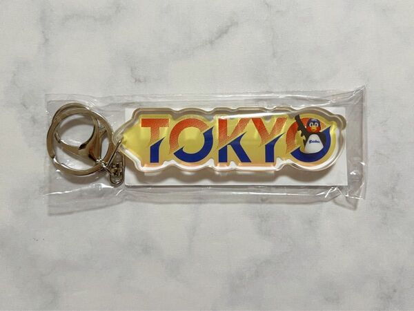 東京ヤクルトスワローズ つば九郎TOKYOアクリルブロックキーホルダー