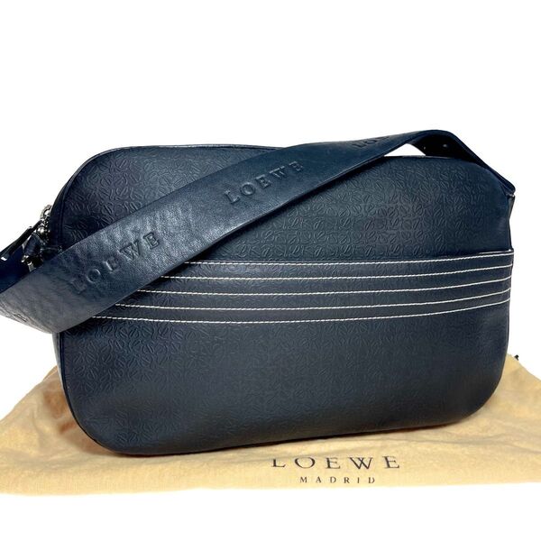 LOEWE アナグラム ショルダーバッグ ブラック a724