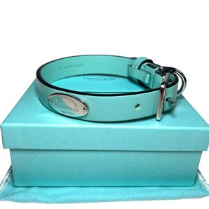 美品 Tiffany&Co. ティファニー 首輪 カラー 犬 M a731