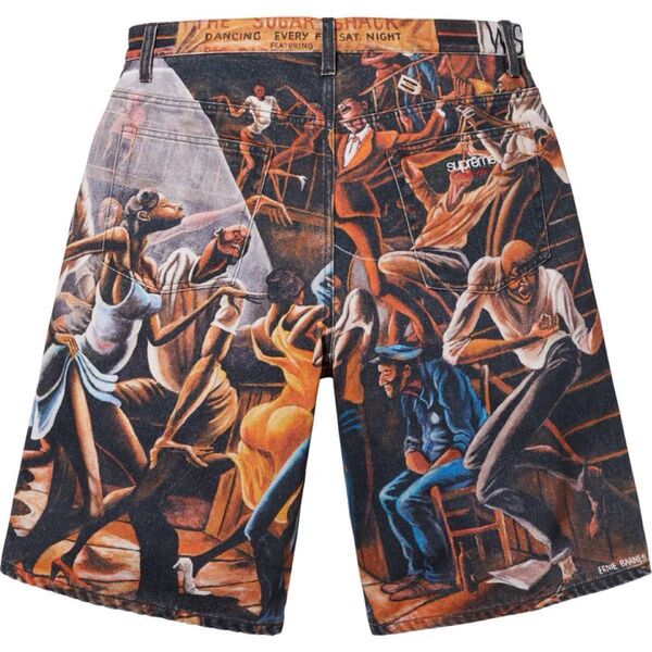 【最安値※30】Supreme/Ernie Barnes Baggy Denim Short