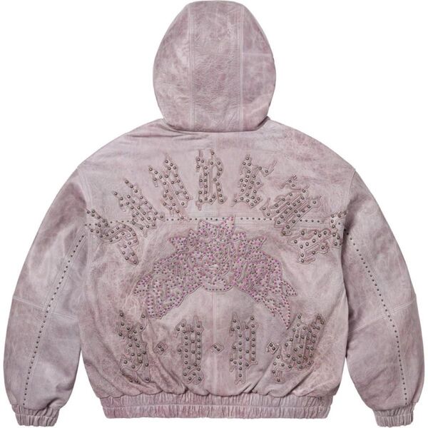 【希少※XXL】Supreme Studded Hooded Leather Jacket