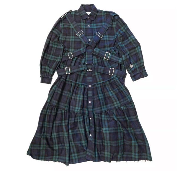 el conductor H PARACHUTE SHIRT DRESS コンダクター パラシュートシャツドレス