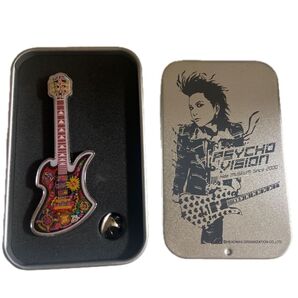 hide ヒデ PSYCHOVISION hide MUSEUM Since 2000 グッズ ピンバッジ ピンズ サイケ柄