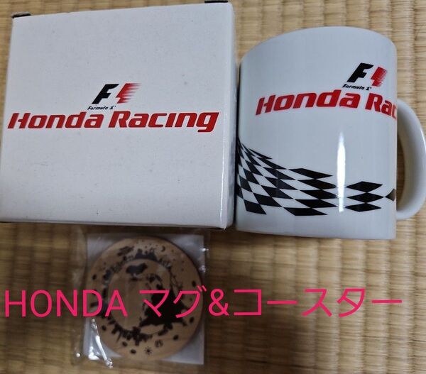 【非売品】ホンダ マグカップ & コースター 2点セット HONDA HONDA RACING ホンダレーシング