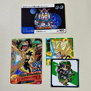 シール カード 全4枚 ドラゴンボール ガンダム