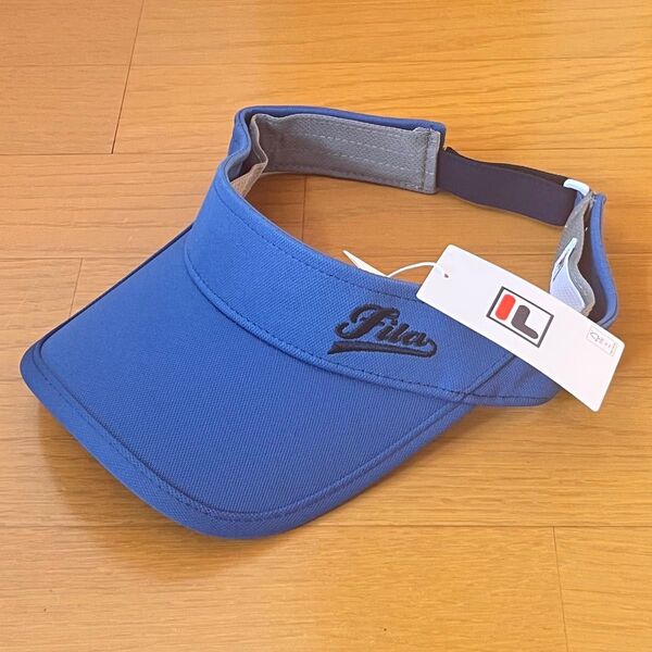 【新品】FILA サンバイザー ブルー テニス フィラ レディース キャップ