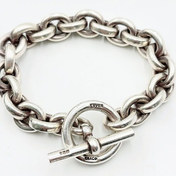 LAVER 15MM CABLE CHAIN T BAR ラバー 最高級品 ケーブルチェーンブレスレット