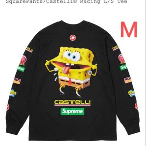 Supreme SpongeBob SquarePants Castelli Racing L/S Tee シュプリーム ブラック
