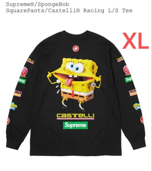 Supreme SpongeBob SquarePants Castelli Racing L/S Tee シュプリーム XL