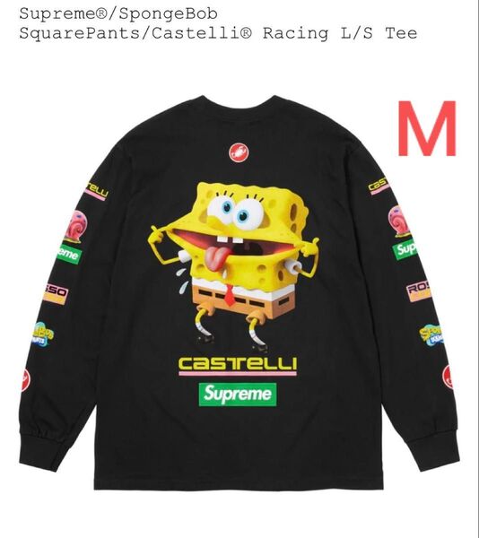 Supreme SpongeBob SquarePants Castelli Racing L/S Tee シュプリーム M