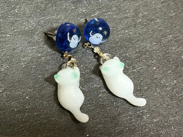 ネコピアス ハンドメイド