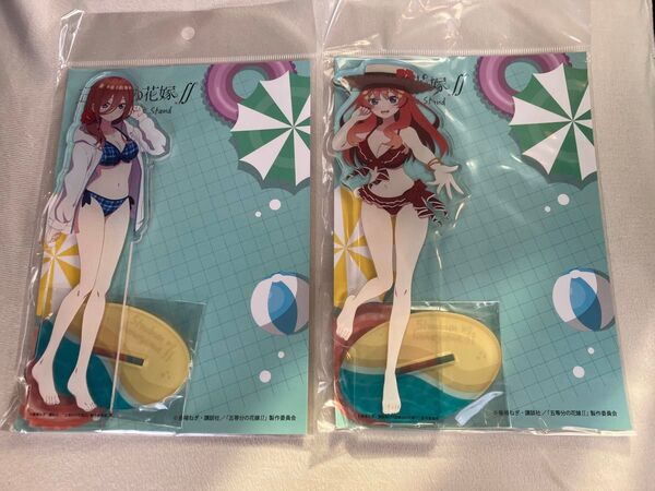 五等分の花嫁 よみうりランド 水着アクスタ 三玖 五月