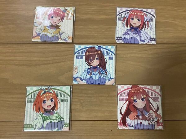 五等分の花嫁 カナリア スクエア缶バッジ 全5種