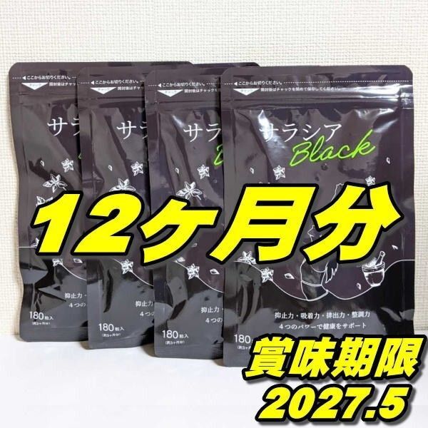 シードコムス サラシアブラック サプリメント 炭 チャコール 乳酸菌 オリゴ糖 ダイエット 約12ヶ月/1年分 推しクーポンでお得