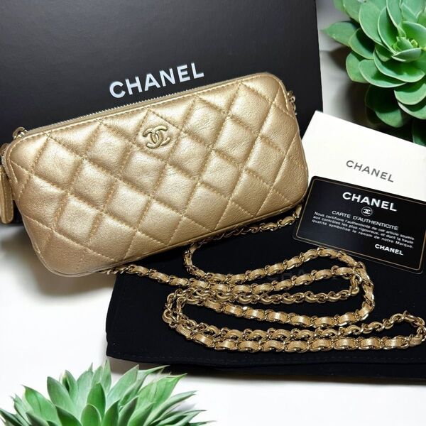 美品★31番台!CHANEL マトラッセ☆チェーンショルダーウォレット シャネル ショルダーバッグ 2WAY