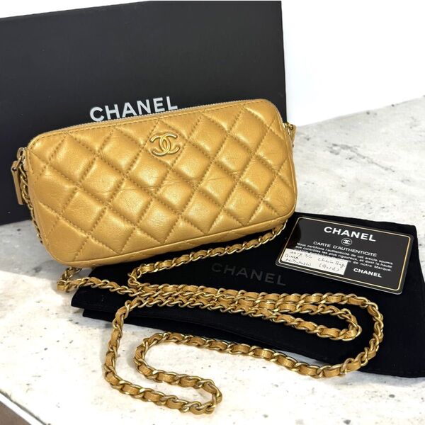 極美品★限定レア!CHANEL マトラッセ☆メティエダール チェーンウォレット ショルダーバッグ シャネル 2WAY