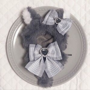 ハンドメイド にじぱぺっと 狼 着ぐるみ 10cm ぬい服 ぬい活
