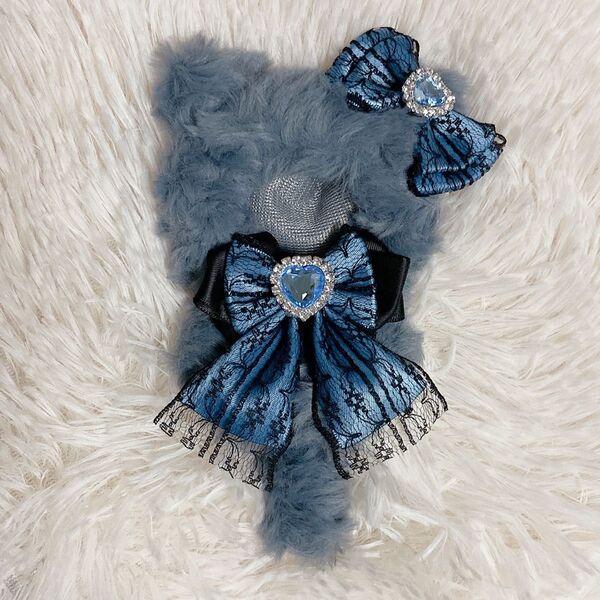 ハンドメイド にじぱぺっと ぬい服 10cm ねこ 着ぐるみ ぬい活