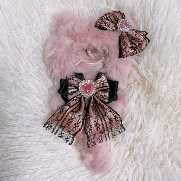 ハンドメイド にじぱぺっと ぬい服 10cm ねこ 着ぐるみ ぬい活