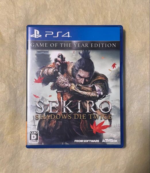 正常動作品 PS4 SEKIRO SHADOWS DIE TWICE GAME OF THE YEAR EDITION カセット