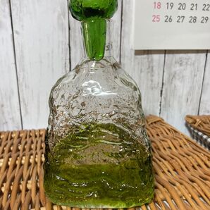 琉球ガラス 酒器 トライアングル グリーン