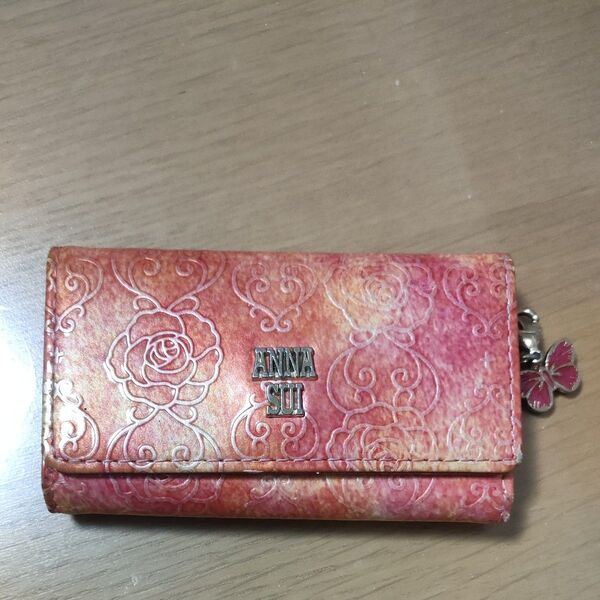 アナスイ ANNA SUI キーケース ピンク ローズハート