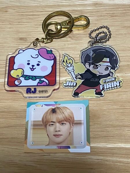 BTS RJ Jin アクリルキーホルダー シール