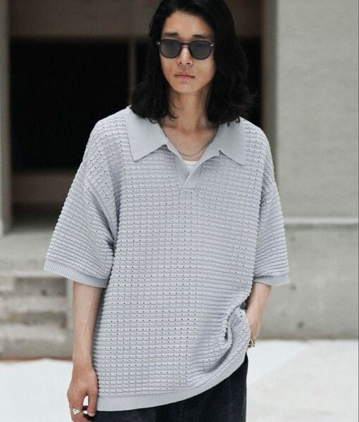 TUCK SKIPPER KNIT POLO sサイズ