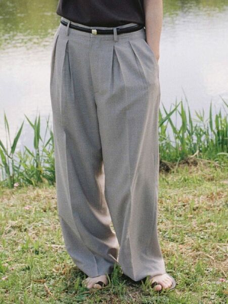 LIDNM SUPER LIGHT WOOL TROUSERS