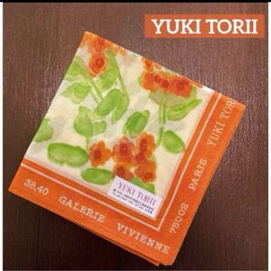【新品未使用】YUKI TORII(ユキ トリイ)ハンカチ 日本製 綿100%