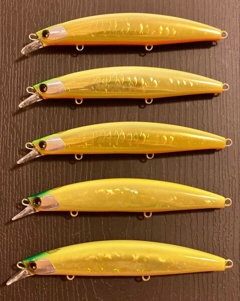 熱砂 ヒラメミノー 125s (Aヒラメゴールドx3)(拘りヒラメゴールドx2) 5個セット