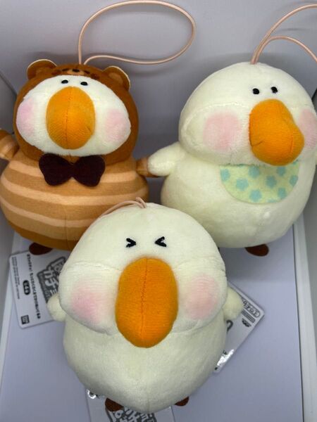 ぽちゃガチョ 3個セット もっとわくわくおでかけぬいぐるみ